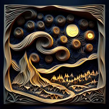 3D model st starry night (STL)